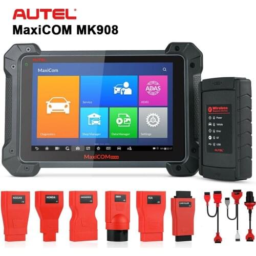 Autel MK908 Wireless Auto Diagnostic Scanner with ECU Coding Bi-Directional All System Diagnosis ADAS Upgraded Version of MS908