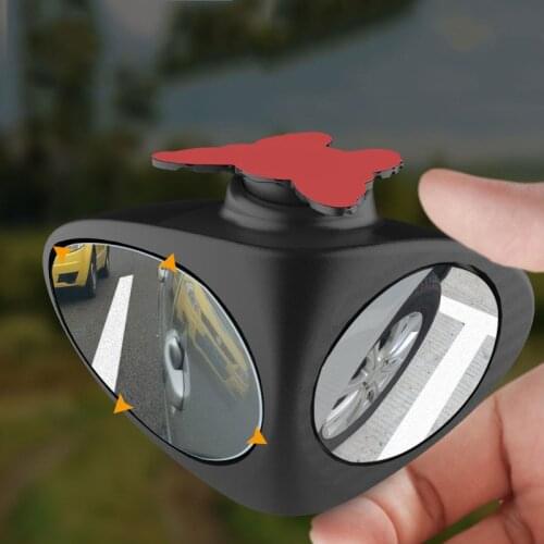 1 Piece 360 Degree Rotatable 2 Side Car Blind Spot Convex Mirror Automibile Exterior Rear View Parking Mirror Safety Accessories
