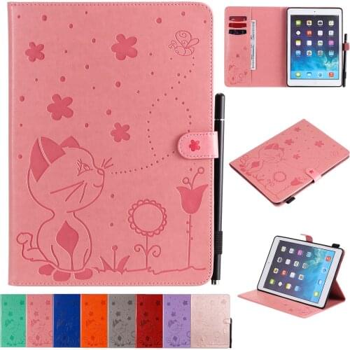 Coque For iPad Air 2 1 iPad 5 6 Case Luxury PU Leather Wallet Card Slots Stand Tablet Funda For iPad 9.7 2017 2018 Pro 9.7 Case