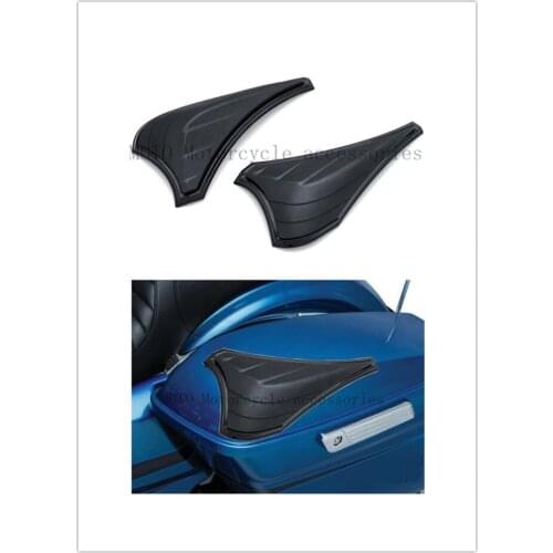 Motorcycle Black Saddlebag Scuff Protectors For Harley Touring Electra Glide Ultra Classic FLHTCU Road Street Glide 2014-2018