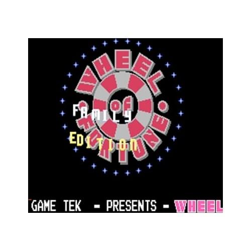 Wheel of Fortune Family Edition Region Free 60 Pin 8Bit Game Card For Subor Game Players