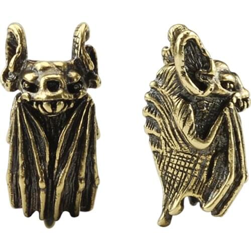 1pcs Animal Brass Knife Beads Copper Wings Paracord Bracelet Decoration Car Accessories DIY Umbrella Rope Paracord Bead