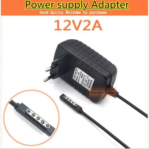 HOt selling 12V 2A Wall Charger EU plug for Microsoft Surface RT 10.6 Tablet PC Power Supply Adapter
