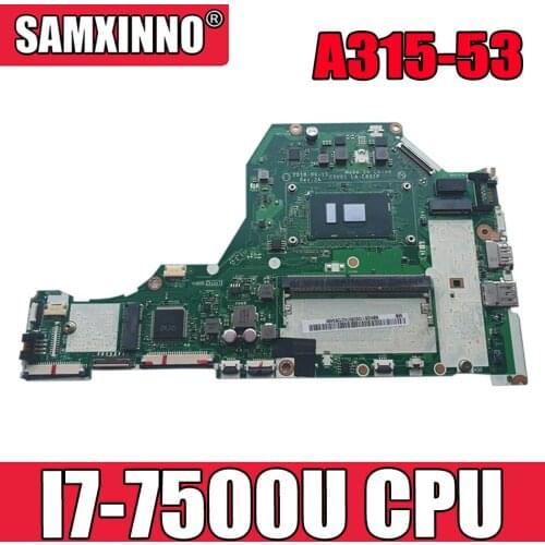 C5V01 LA-E891P For ACER Aspire A515-51 A515-51G A315-53G laptop motherboard CPU:I7-7500U 100% Test Ok Mainboard