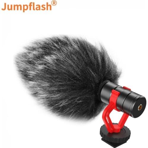 Jumpflash G3 Video Recording Intelligent Noise Canceling Microphone With Shock Mount For Canon Nikon Camera Smartphone VLOG