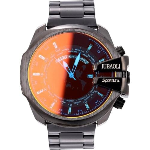 Fashion Map Creative Mens Watches Brand Luxury Quartz Discoloration Glass Waterproof Sport Wristwatches Gifts Relogio Masculino