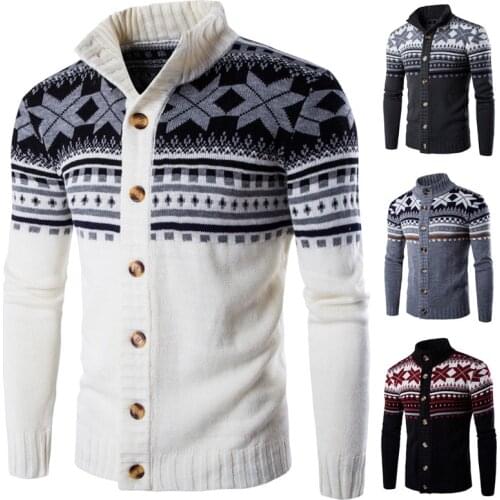 Fall and winter 2020 mens fashion top Clan style sweater large casual knitted cardigan striped sweater coat