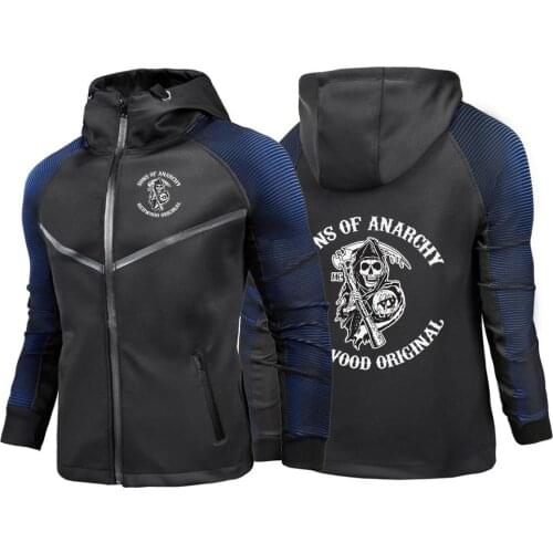 Sons Of Anarchy Custom SOA Motorcycle Mens Hoodies Autumn Racing Suit breathable Jacket Riding Suit Waterproof Car jackets