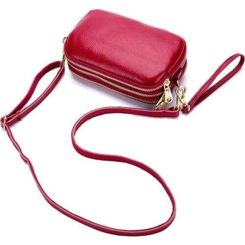New Small Women Leather Shoulder Bags Womnens Massenger Bags Famous Brand Genuine Leather Ladies Bags Mini Causal Bags For Girls
