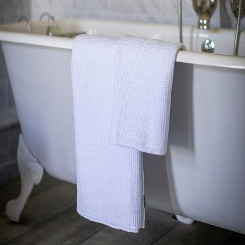 Pure White Waffle Linen Bath Towel Adults Washcloth Breathable Beach Towel Bath Towels Turkish Towels Christmas