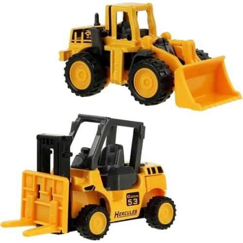 Hot Excavator sliding alloy car model Childrens toy mini set alloy engineering car