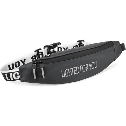 Men Fanny Pack Teenager Outdoor Sports Running Cycling Waist Bag Pack Male Fashion Shoulder Belt Bag Travel Phone Pouch Bags