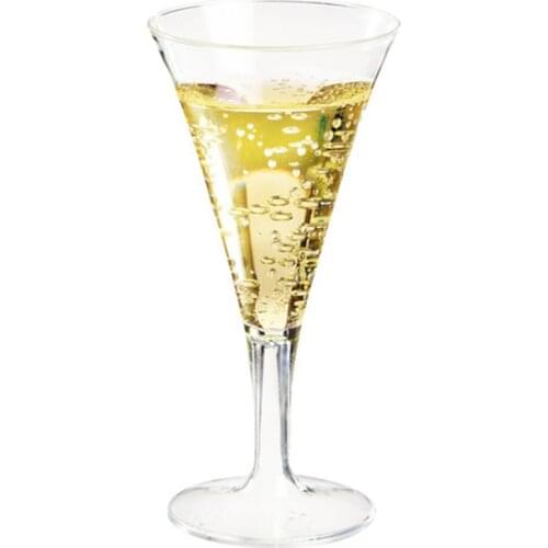Promotion - Party Wedding Supplies, Disposable Plastic Tableware, 126*60*50mm/80ml Transparent Vintage Champagne Cup, 6/Pack