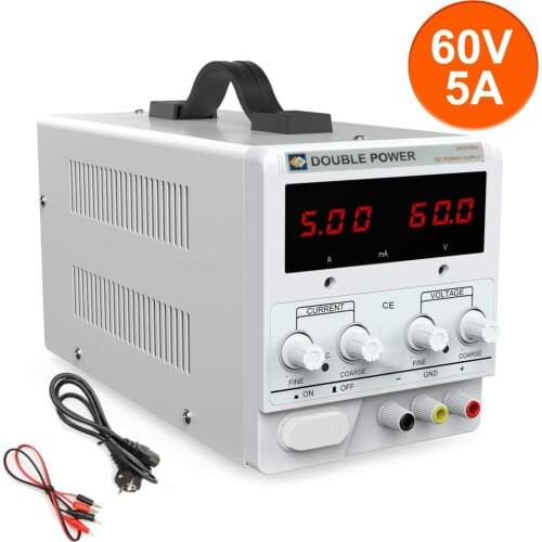 NEW 220V DC Laboratory 60V5A Regulated Lab Power Supply Adjustable 60V5A Voltage Regulator Stabilizer Switching Bench Source