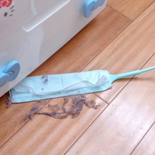 Recessed Groove Cleaning Brush Long Handle With Nonwoven Fabric Duster Bottom Gap Dust Easily Attached Cleaning Tool Wiping Dust