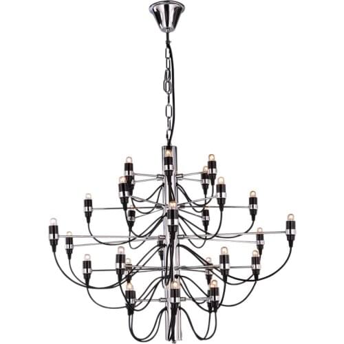 Modern Nordic 18/30/50 Light Bulbs Gold Black Chandelier Dining Room Luxury Pendant Lamp For Living Room Restaurant Decoration