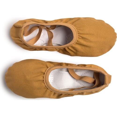 USHINE TuoSe quality full rubber band Exercising Shoes Yoga Slippers Gym Children Ballet Dance Shoes Girls Woman Kids ballerina