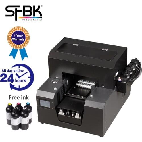 UV Printer 2 in 1 Flat A4 Cylinder with Rotating Stand and Ink Small for Mobile Phone Case Office Free Shipping