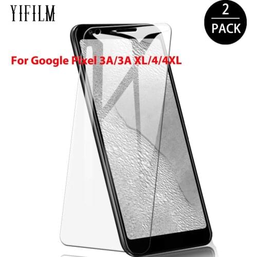 For Google Pixel 4 3a 3 2 XL Clear Screen Protector 9H Hardness Ultra Tempered Glass Film Anti-Scratch Compatible Google Pixel