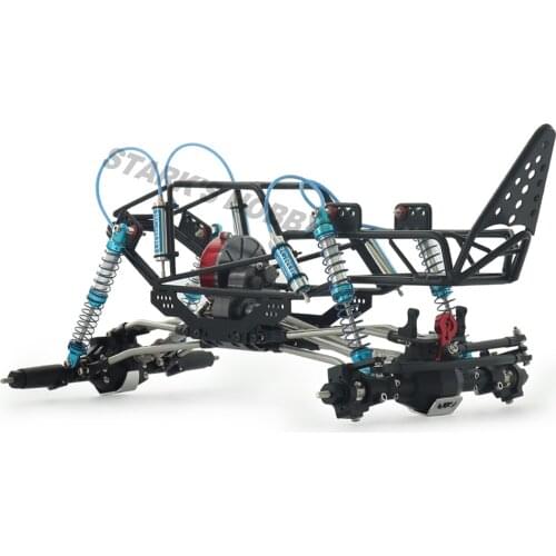 1/10 RC Car SCX10 Anti Rolling Chassis Pipe Rack With CNC Axle RCRUN Hydraulic Shock Absorber Stainless Steel Drive Shaft