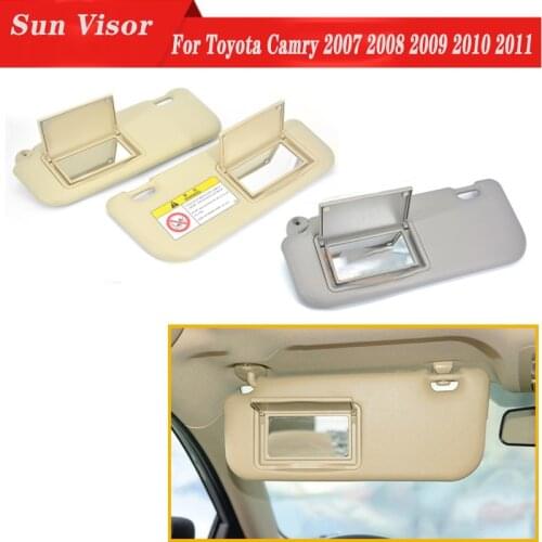 1PCS For Toyota Camry Levin 2014 2015 2016 2017 2018 2019 Car Interior Front Left / Right Sun Visor Panel Sunvisor Makeup Mirror