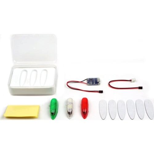 4PCS EASYLIGHT Wireless LED Strobe Night Light Built-in Battery with Charging Pad for RC Airplane Multicopter Model Night Flight