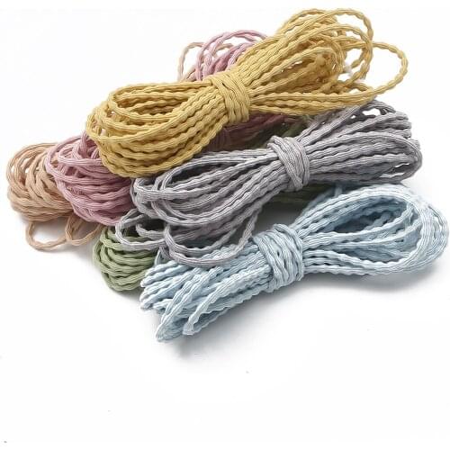 5m/Lot 3mm Six Colors Nylon Wave Elastic Thread Jewelry Making For Handmade DIY Sewing Accessories Supplies