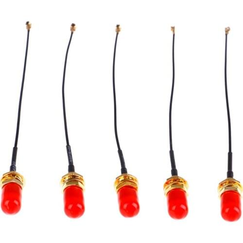 5 Pieces 10cm SMA Extension Cable Straight Jack to uFL/u.FL/IPX/IPEX Female Connector Pigtail Antenna RF Pigtail Cable