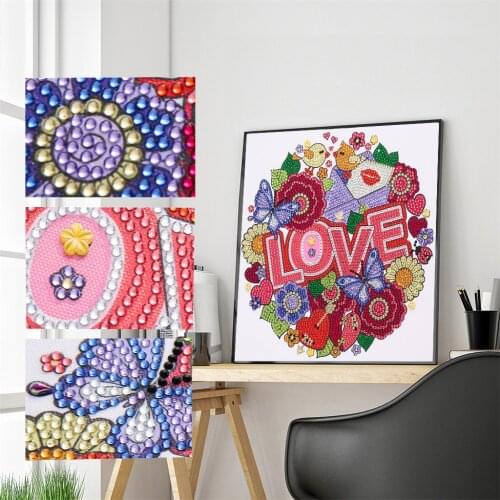 5D Special Shaped Diamond Painting Love Butterfly Bird Diamond Mosaic Embroidery Round Crystal DIY Art Crafts Home Decoration