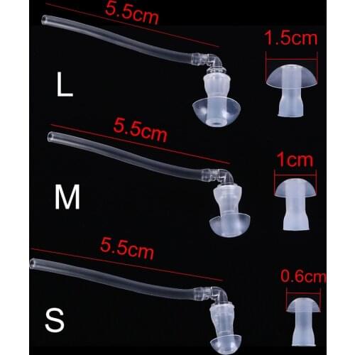1set Hearing Aids Accessories New Hearing Aid Earplug Ear Plugs Eartips Domes with Sound Tube Tubes + Domes (L M S) Size