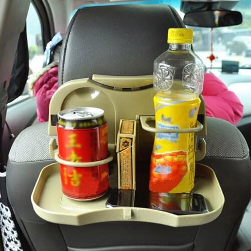 Car seat Backseat Beverage Desk Drink Cup auto Tray Folding Living car Storage Rack car folding Plastic Floor Sundries