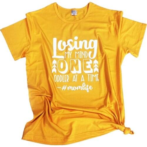 Mothers Day Harajuku Tee Losing my Mind one Toddler at a time momlife T-Shirt Casual Stylish hipster Grunge mom lover gift tops