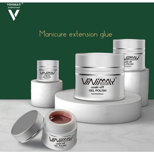 VINIMAY New 21 Colors Builder Gel 15ml Nail Art Natural Pink Clear Color Extend Nail Gel Finger Extension Nail Crystal Gel
