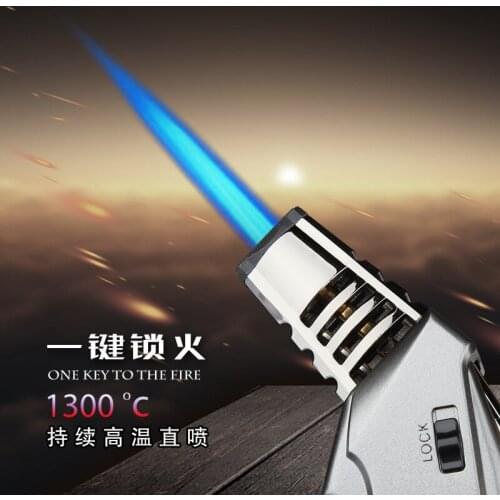 JOBON Direct impact windproof lighter inflatable blue flame metal durable point moxibustion pipe igniter