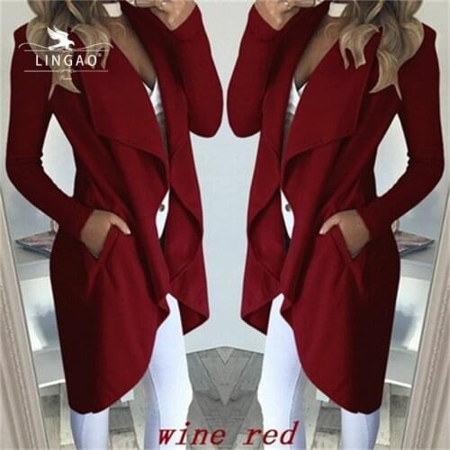 Женские тренчи LINGAO China At AliExpress