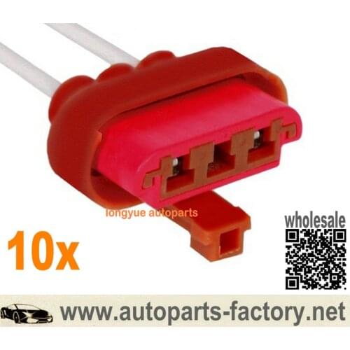 Longyue 10pcs Engine Coolant Fan Motor Connector for ACDelco GM Original Equipment PT1853