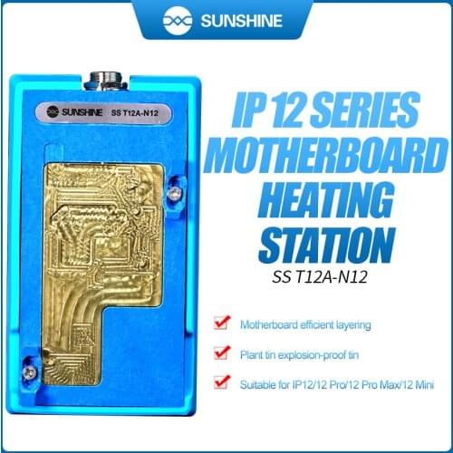 Newest SS-T12A 4 in 1Mainboard layering motherboard Heating station Disassembly Platform for Iphone 12/12Pro/12Pro Max/12 Mini