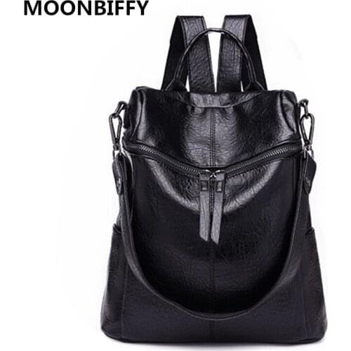 New Korean Version Backpack Women the Wild Fashion Travel Backack Woman Bag Leisure Travel Leather Backpacks