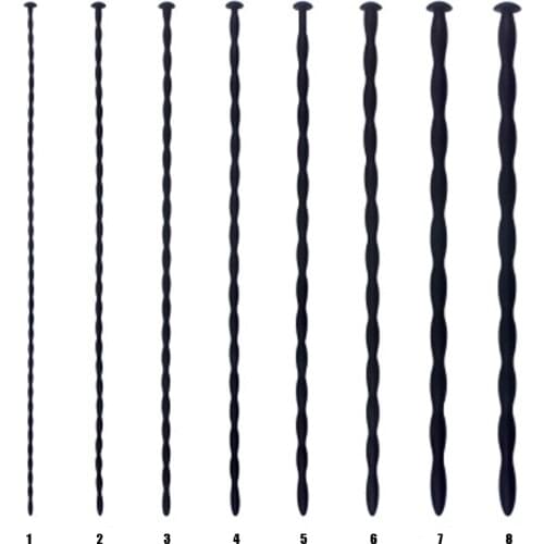 Silicone horse eye rod urethral plug dilatation of male horse eye phallus stimulates homosexuality of stick insert apparatus