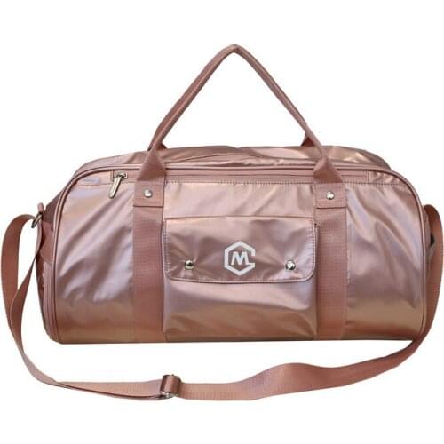 2020 Sports Gym Bag for Women Pink Fitness Yoga Bag Large Waterproof Handbag Outdoor Traveling Buggy Bag