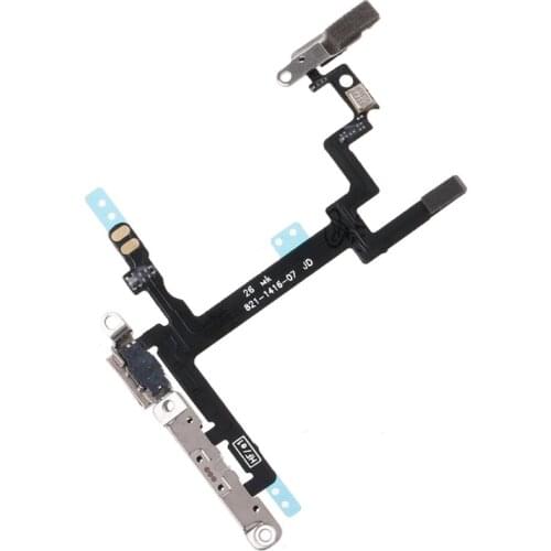 Power Switch On Off Mute Volume Button Connector Ribbon Flex Cable For iPhone 5 96BA