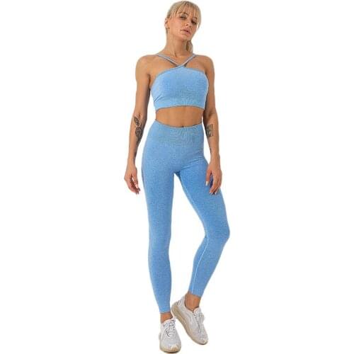 Gym 2 Piece Set Workout Clothes for Women Sports Bra and Leggings Set Sports Wear for Women Gym Clothing Athletic Yoga Set
