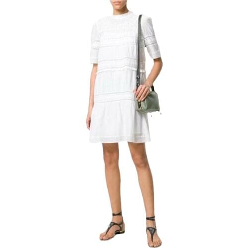 Women Dress 2021 Summer New Short Dress Has A Lace Lining Ladies Fashion