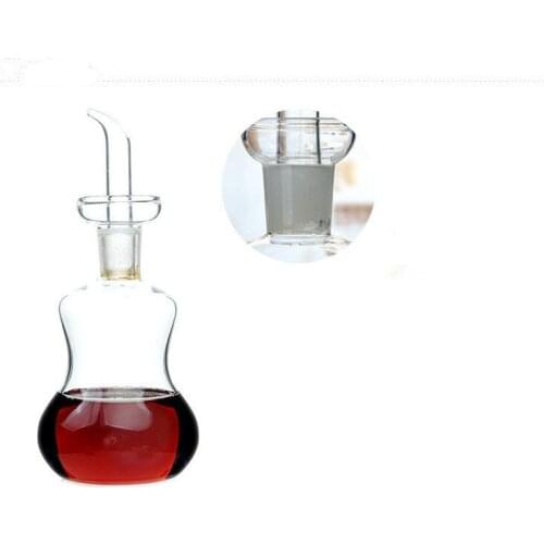 1PC Olive Oil Vinegar Dispenser Vinegar Dispensing Cruets Glass Bottle 150ml 250ml 500ml Condiment Oil Glass Bottle OK 0355