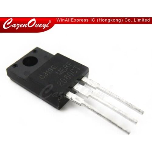 10pcs/lot MBRF2060CT MBRF2060 MBR2060 MBRF20200CT MBRF20200 20200CT TO-220F In Stock