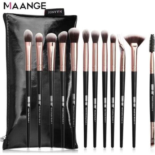 12Pcs/Set Eye Makeup Brush Set Beauty Tools Eye Shadow Brush Eyebrow Make Up Brushes Professional Eyeshadow Brush