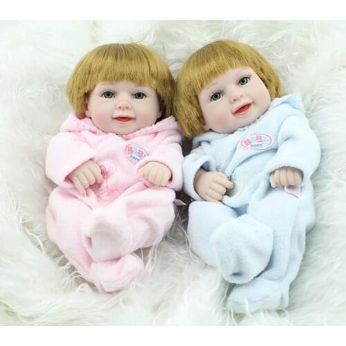 28CM Reborn Baby Gift Silicone Production Educational Enlightenment Baby Toys Girl Boy Silicone Doll Wedding and Pregnant Gift