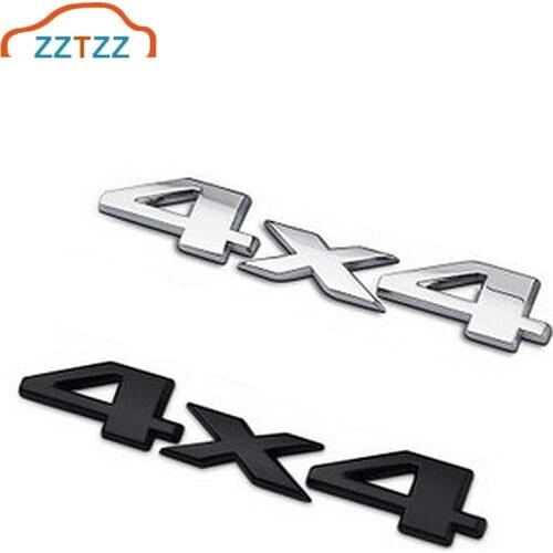 3D Car Styling Chrome Metal Sticker 4X4 Tail Emblem Badge Rear Decal Logo 4X4 Off Road SUV