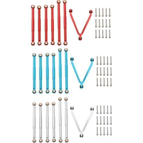 7pcs Metal Rod Link Linkage for Axial SCX24 AXI00001 1/24 Crawler Trucks Car