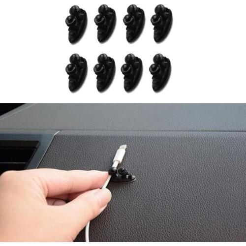 8PCS Car Charger Line Clasp Car Wire Clip Automobiles Interior for Lifan X60 Cebrium Solano New Celliya Smily Geely X7 EC7
